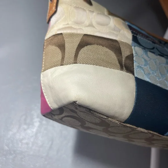 Coach Colorful Patchwork Shoulder Bag - Picture 3 of 7